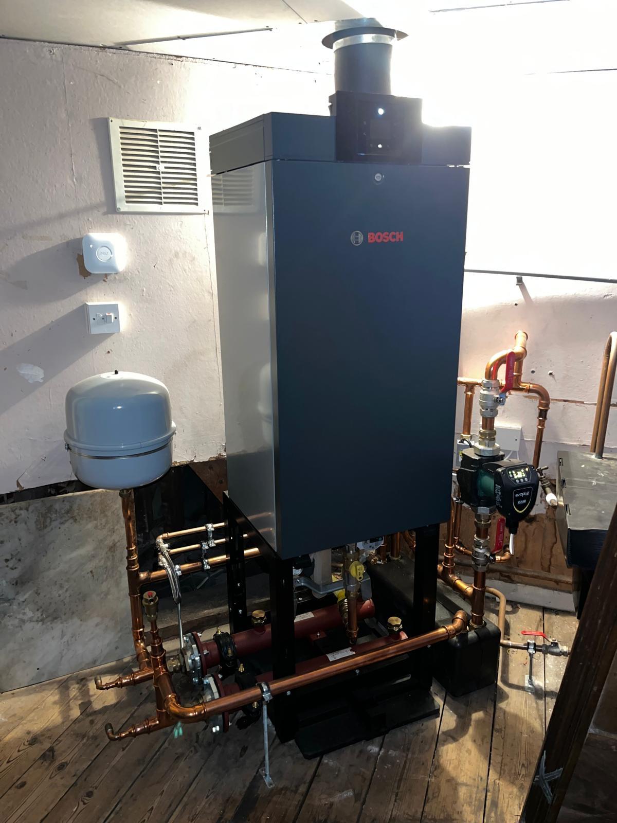 Commercial plumbing installation