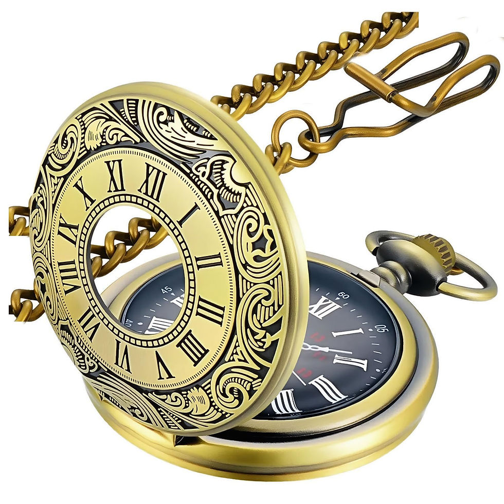LYMFHCH Vintage Pocket Watch Roman Numerals Scale Quartz Pocket Watches