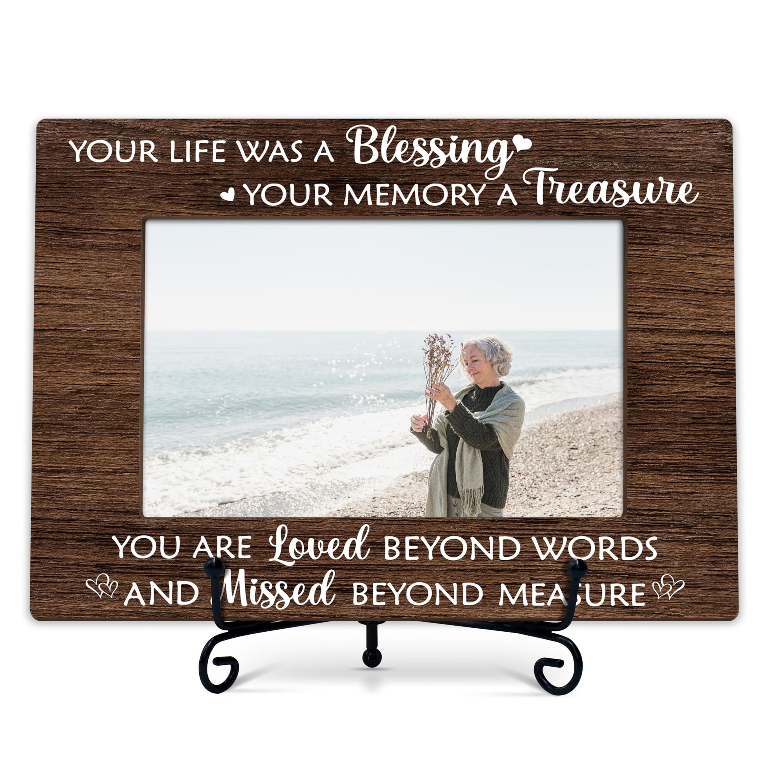 In Memory Of Loved One Remembrance Frame-Your Life Was A Blessing Sympathy Frame