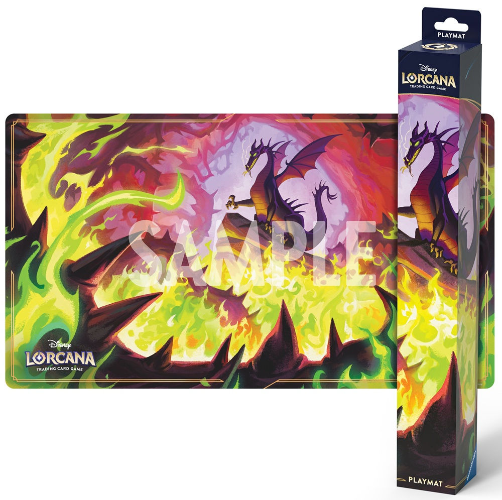 DISNEY LORCAN PLAYMAT SET 11 DRAGON FIRE (12)