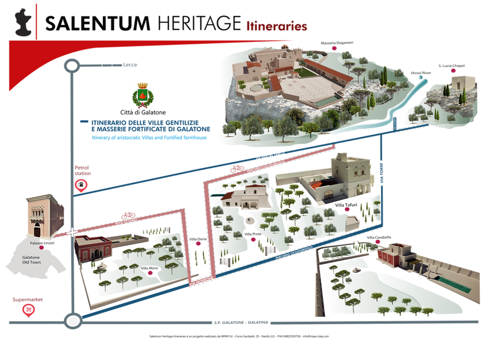 SALENTUM HERITAGE MAP IN GALATONE
