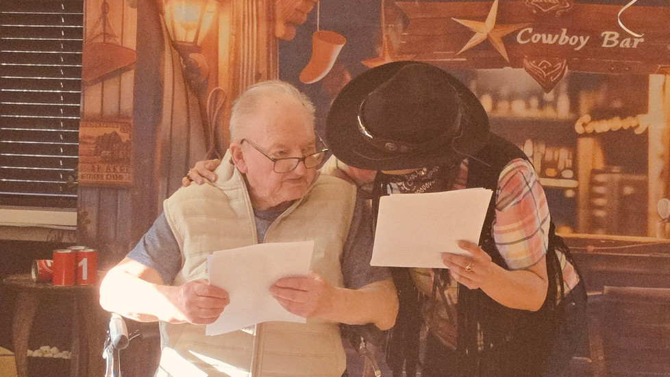 Singing, "Islands in the Stream" Duet