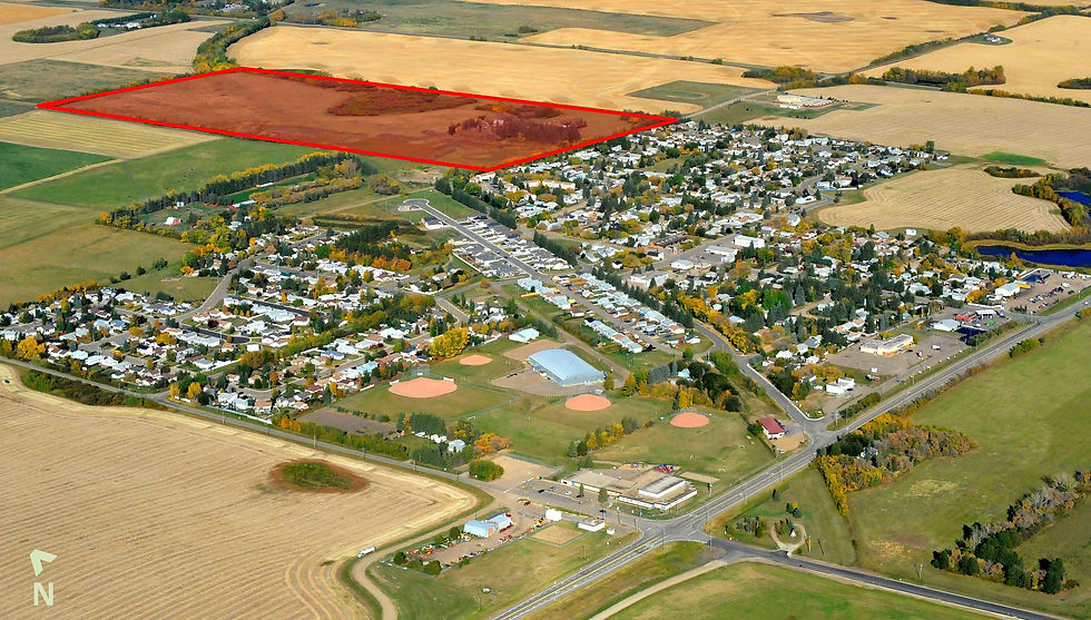 Bon Accord Aerial - site highlighted 130628