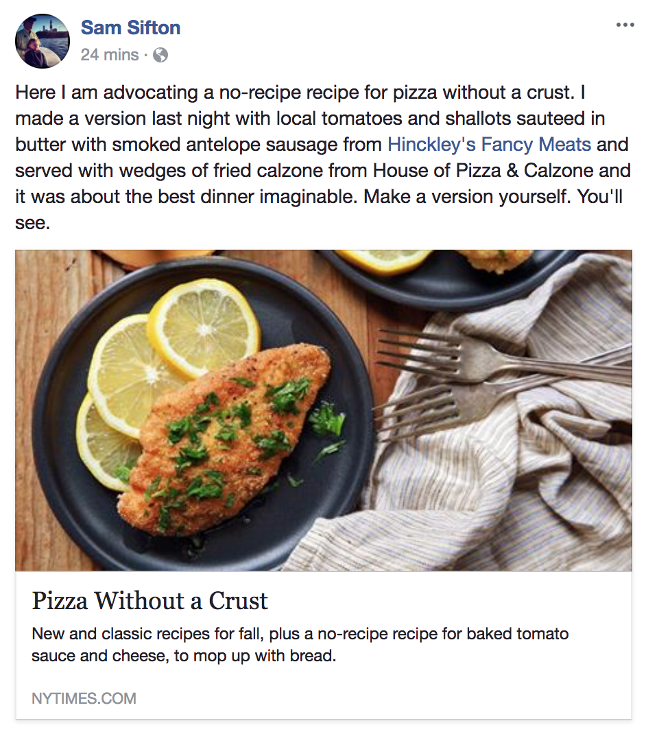Pizza Without A Crust