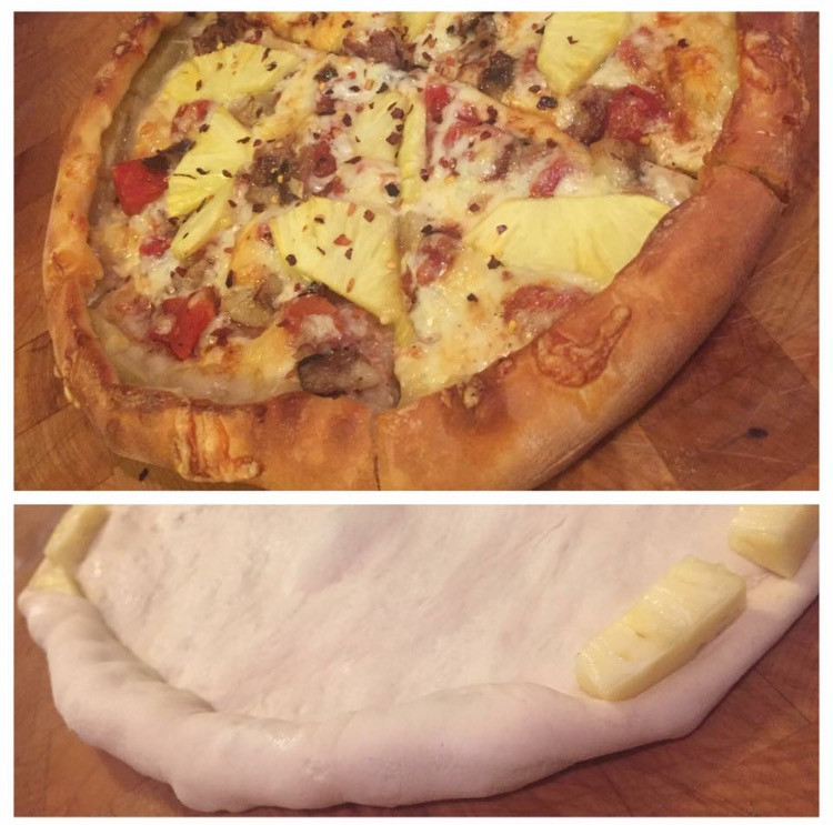 Pineapple Stuffed Crust Pizza