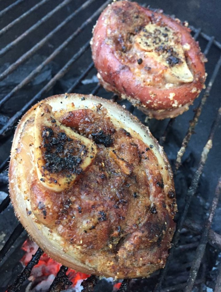 Char Grilled Pork Shanks