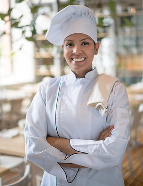 Lächelnder Chef