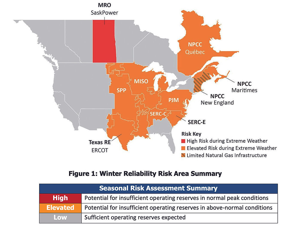 Illustration of the United States and Canda and the none resgional transmission organizations, or RTOs represented.