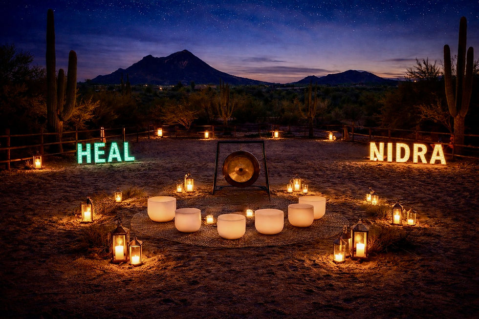 Guided Nidra Sound Bath at Dreamcatcher Equine Healing Ranch