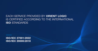 Each Service of Orient Logic is Certified to the Latest International ISO Standards