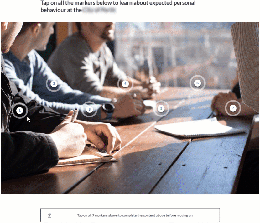 Corporate Course Enforced Navigation