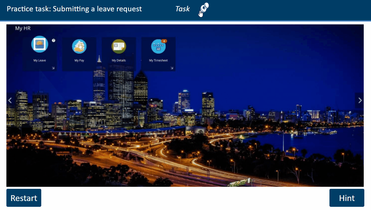 Corporate Course Software Simulation