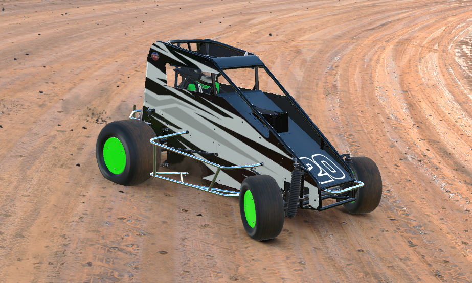 iRacing dirt midget speedway car