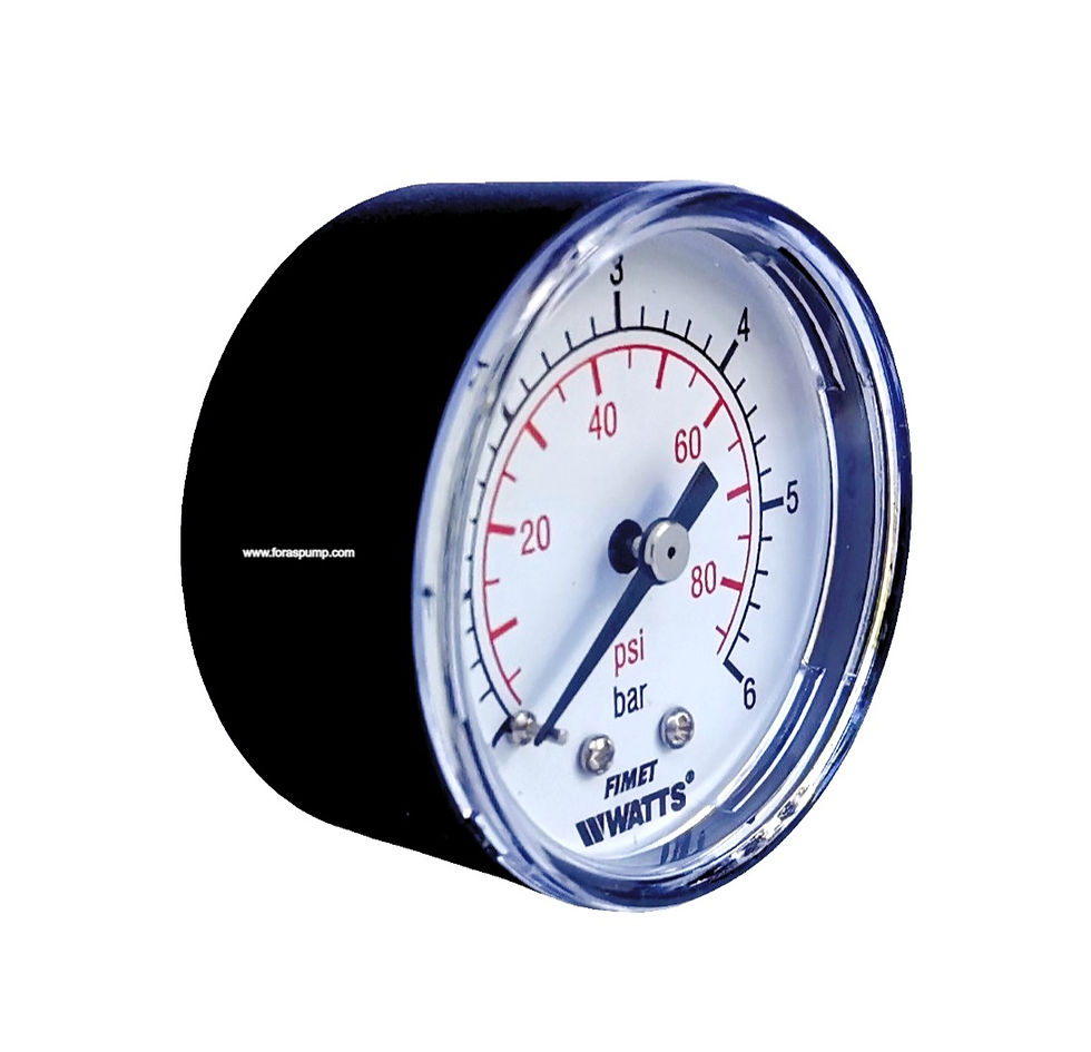 Thumbnail: Foras Pentax pressure gauge connection from the rear