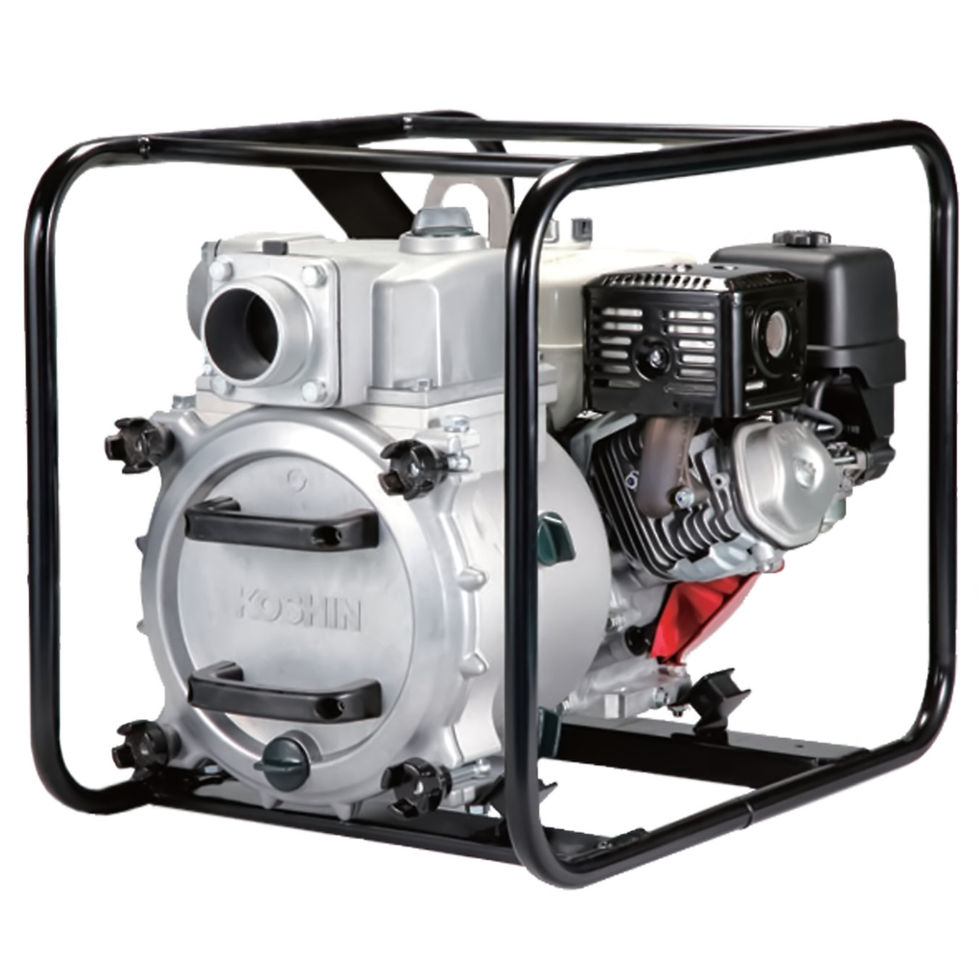 KOSHIN KTH-100S 668641 heavy-duty wastewater pump for construction site dewatering and flood control