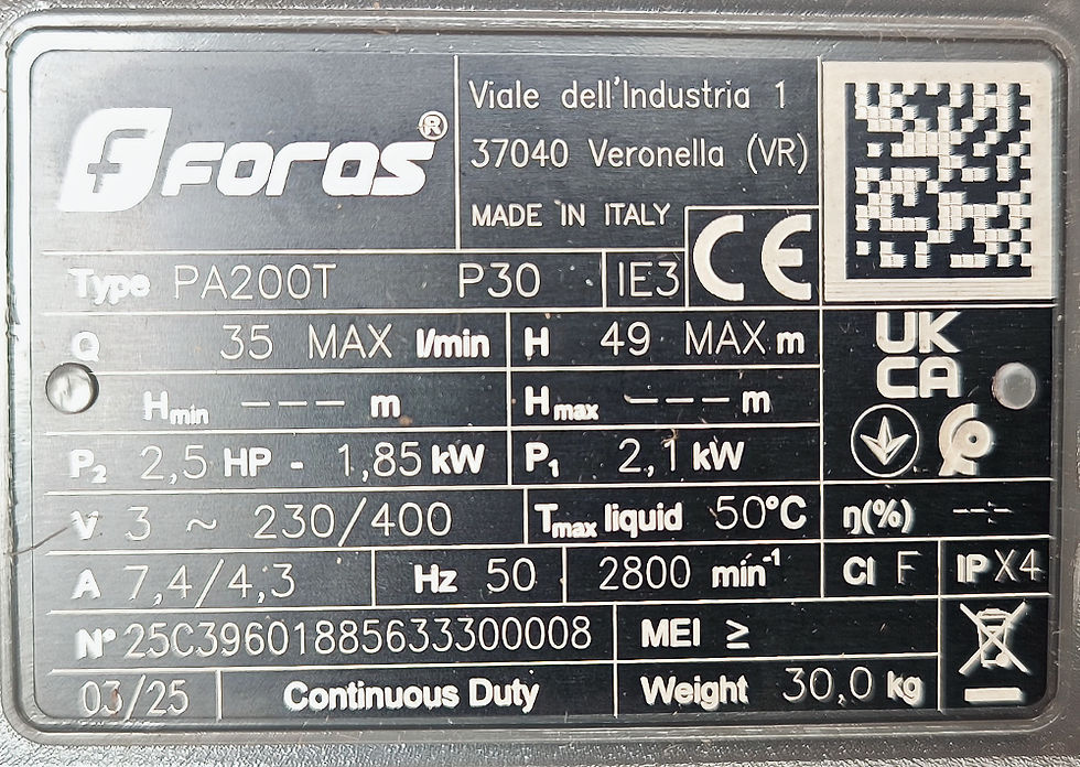 Thumbnail: PA 200-4”/1 T - Self-priming Centrifugal Water Pump for Artesian Wells FORAS_Water_Pump PENTAX_Parts Pedrollo KSB GRUNDFOS