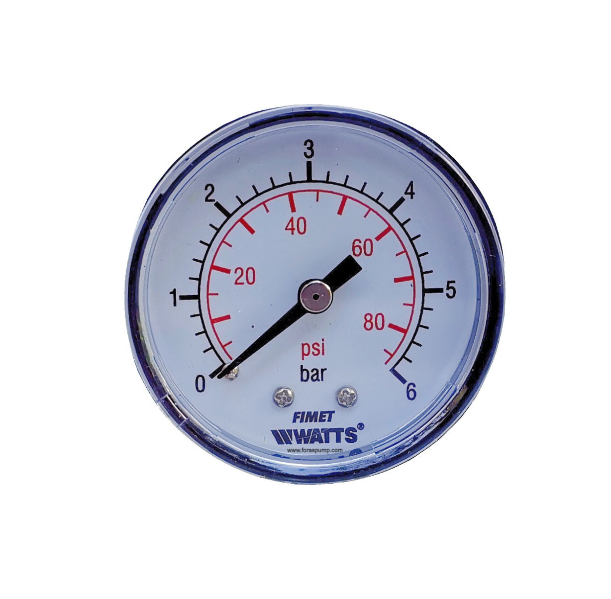 Foras Pentax pressure gauge connection from the rear