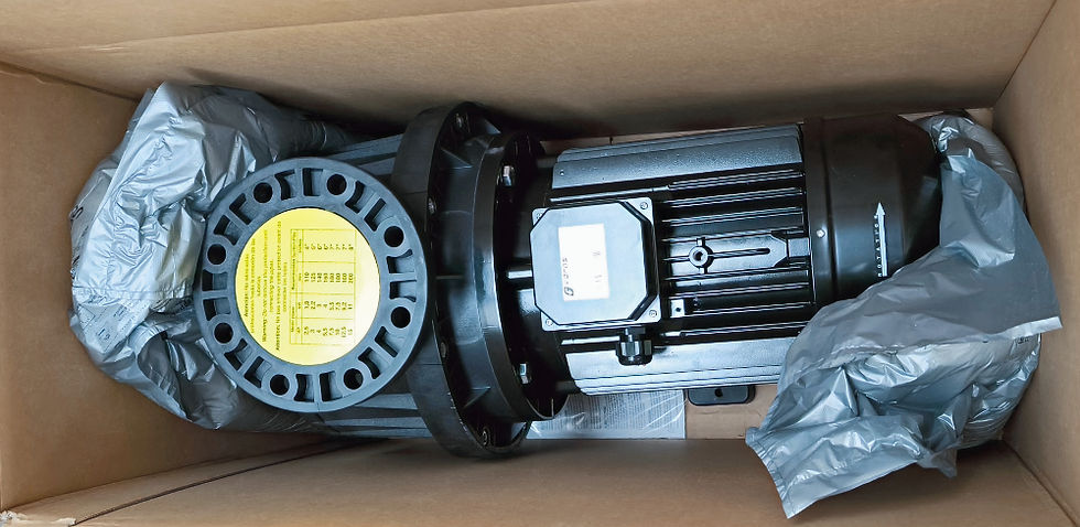 Miniature : Foras POOL6 4-750 self-priming fountain and water park pump in its original cardboard packaging.