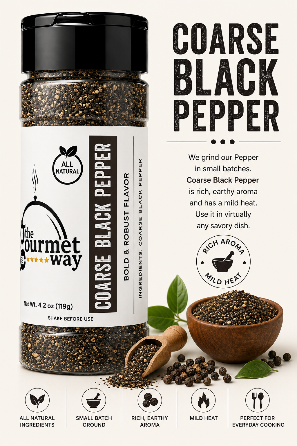 COARSE BLACK PEPPER