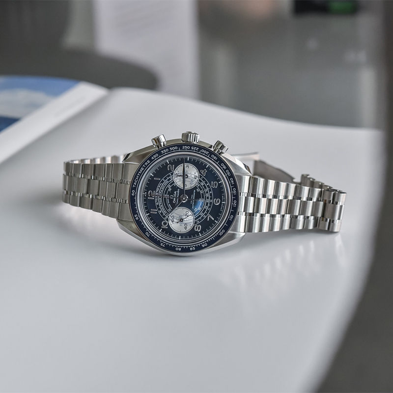 縮圖：OMEGA - SPEEDMASTER - CHRONOSCOPE - STEEL BLUE - 43mm