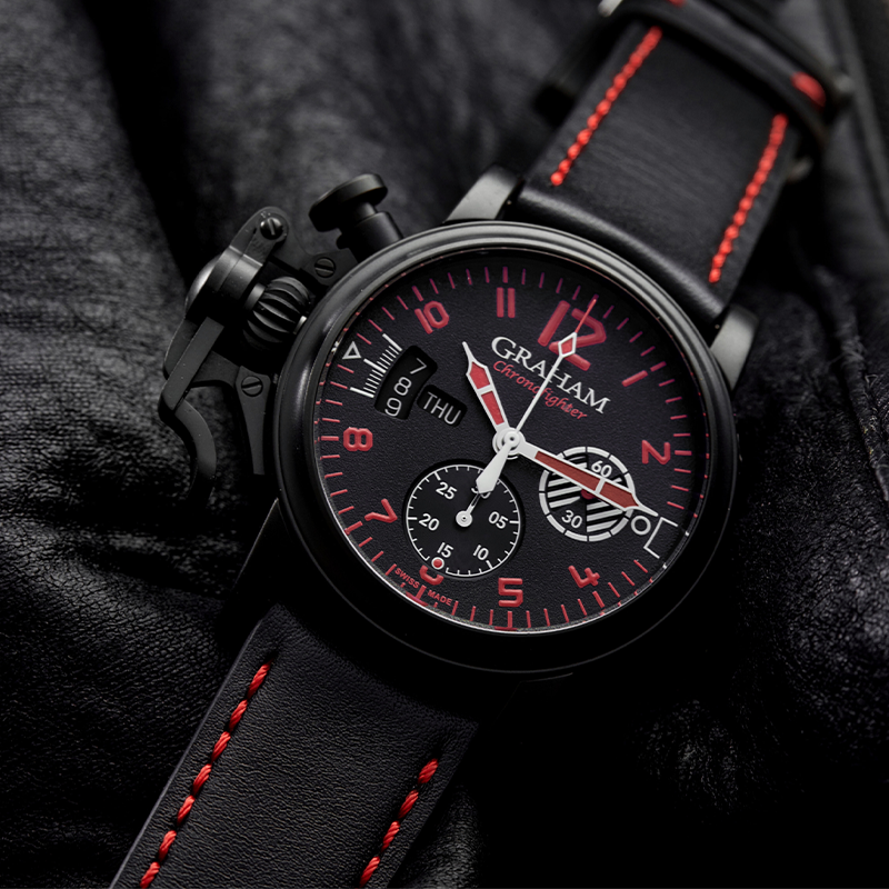 縮圖：GRAHAM - CHRONOFIGHTER VINTAGE - DLC RED LIMITED EDITION - 43mm