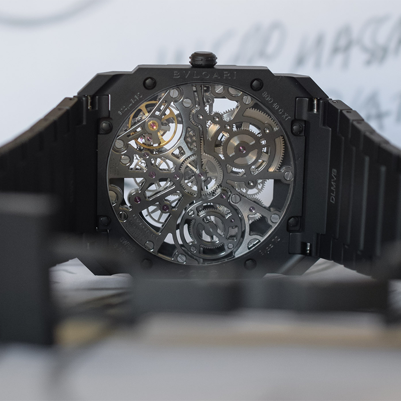 縮圖：BVLGARI - OCTO FINISSIMO WATCH - SKELETON BLACK CERAMIC - 40mm