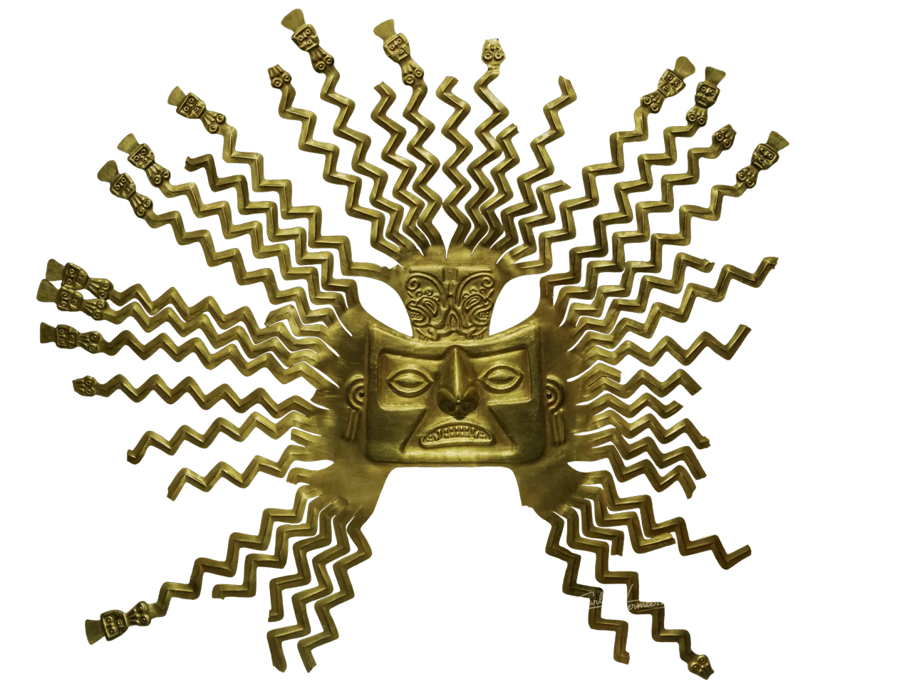 Sol de Oro, Tumaco-La Tolita, La Tolita, máscara funeraria, funerary mask