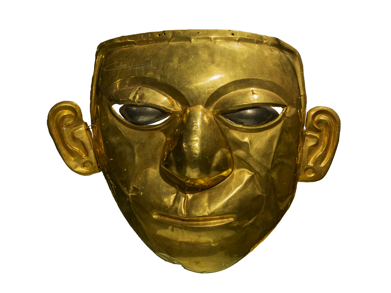 Sol de Oro, Tumaco-La Tolita, La Tolita, máscara funeraria, funerary mask