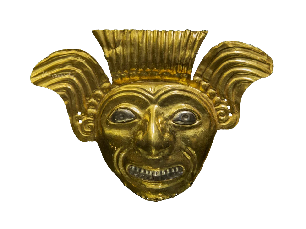Sol de Oro, Tumaco-La Tolita, La Tolita, máscara funeraria, funerary mask