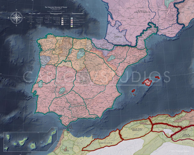 Kingdom of Spania, Visigothic Kingdom of Toledo, Reino de Spania, Reino Visigodo de Toledo, Regnum Gothorum, Regnum Spaniae