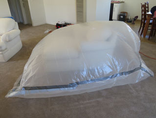 Ozone Treatment to remove bad smell from a sofa