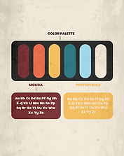 Rigira brand color palette and typography design
