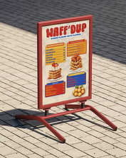 Waff’d Up Waffle Truck brand identity and logo design by Andreana Creations