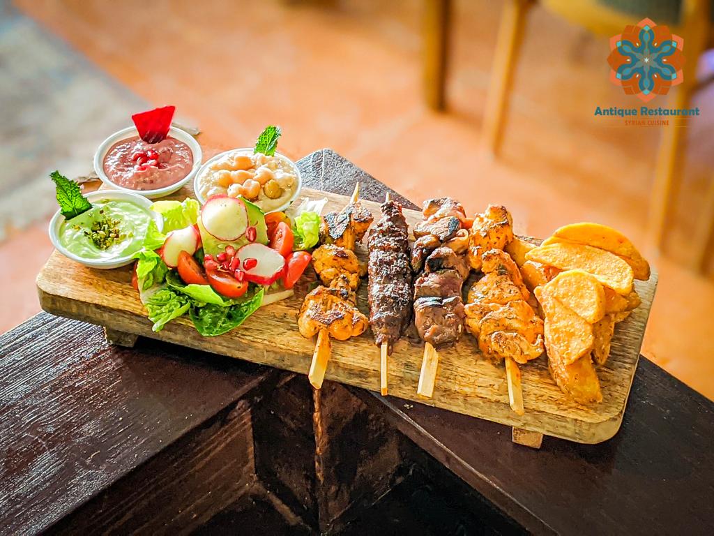 Arranged Food and Objects