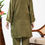 Thumbnail: OLIVE NOOR HAND EMBROIDERY KURTA SET