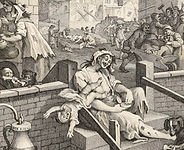 Gin Lane by William Hogarth (1759)