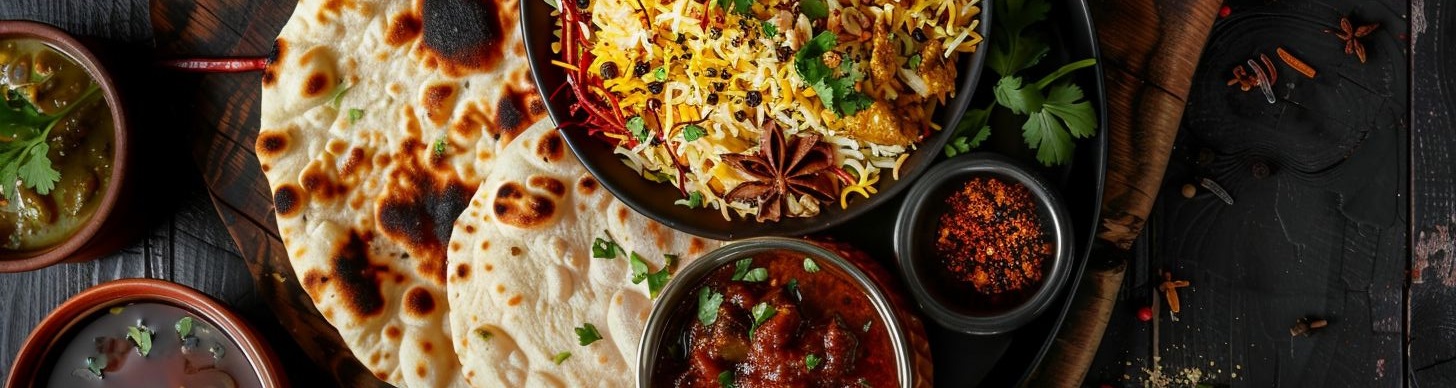 Arranged Food and Objects