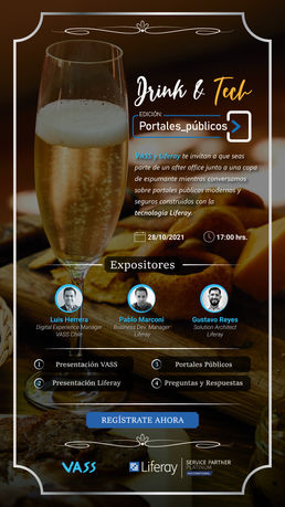 Invitación Drink & Tech