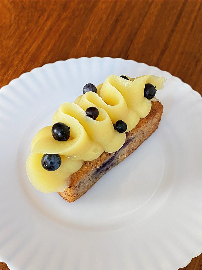 financier bleuet citron vegan dei campi
