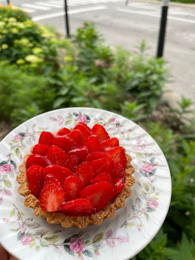 tartelette fraise vegan dei campi