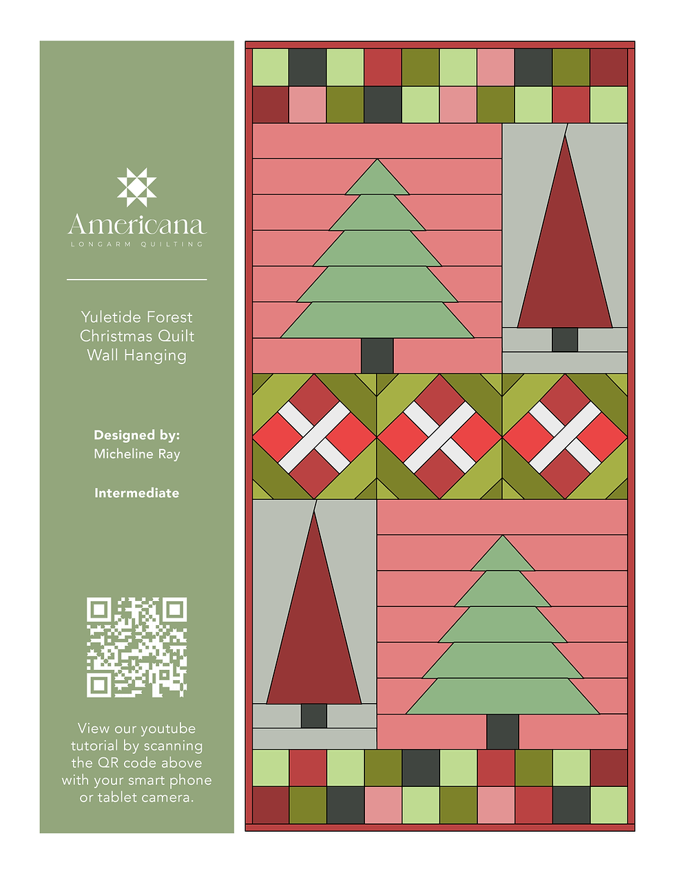 Thumbnail: Yuletide Forest Christmas Quilt