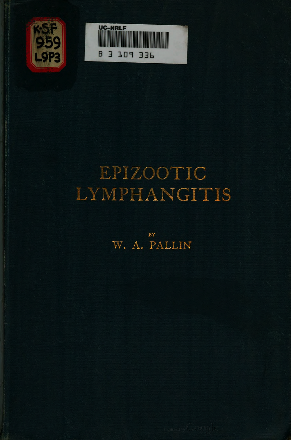 A Treatise on Epizootic Lymphangitis