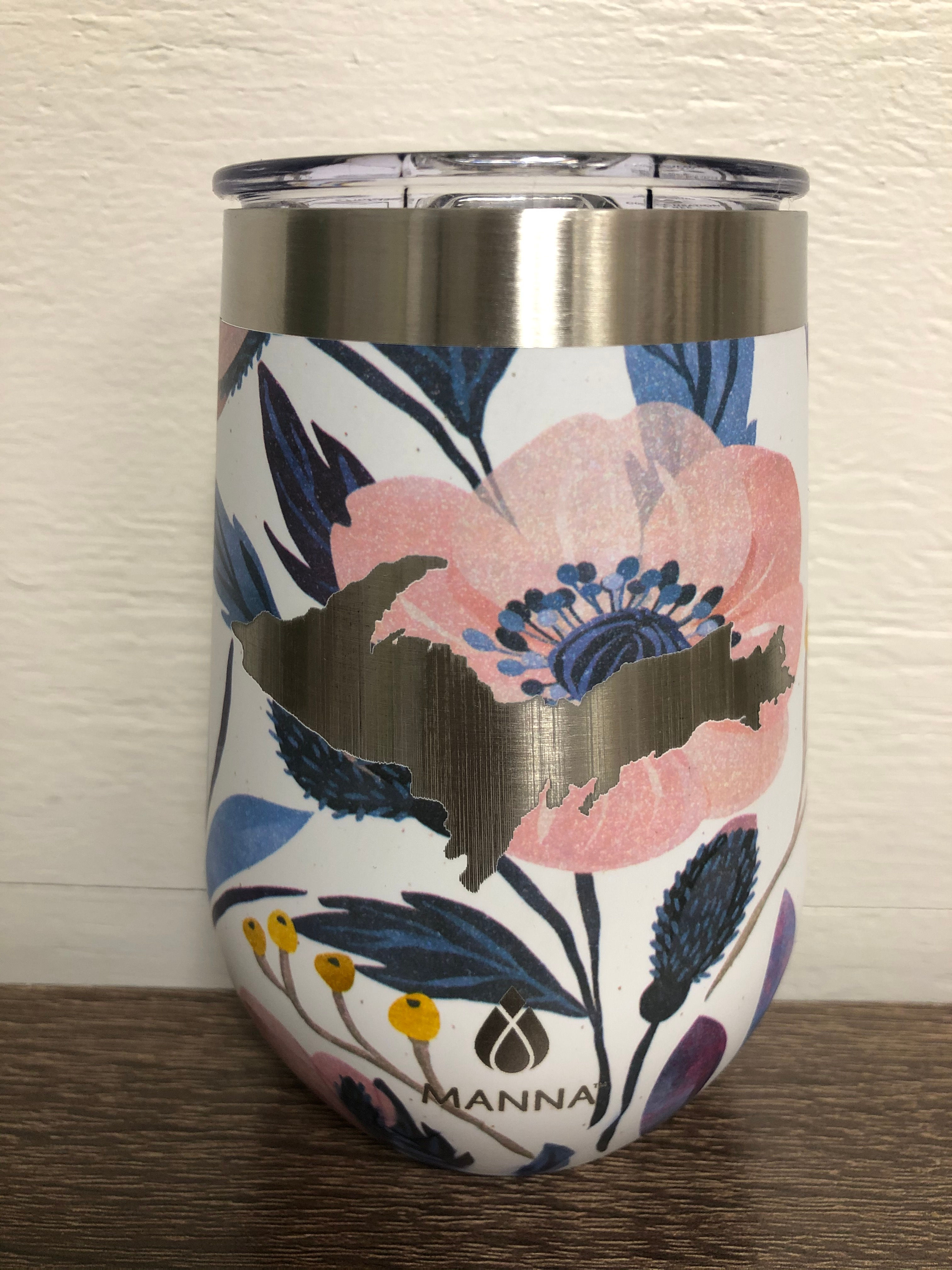 Blue Floral Tumbler