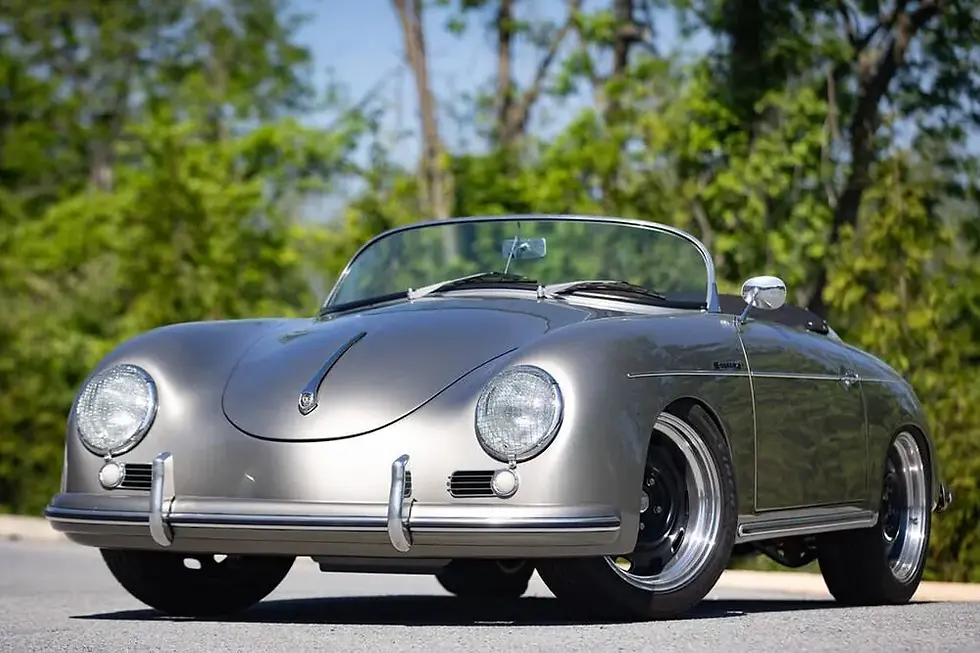 Silver classic Porsche 356 for sale