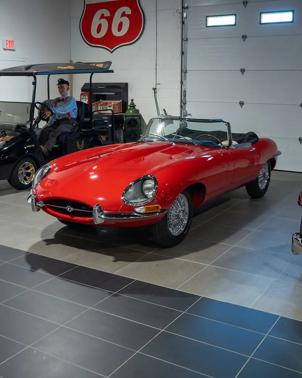 Red Jaguar E-Type for sale