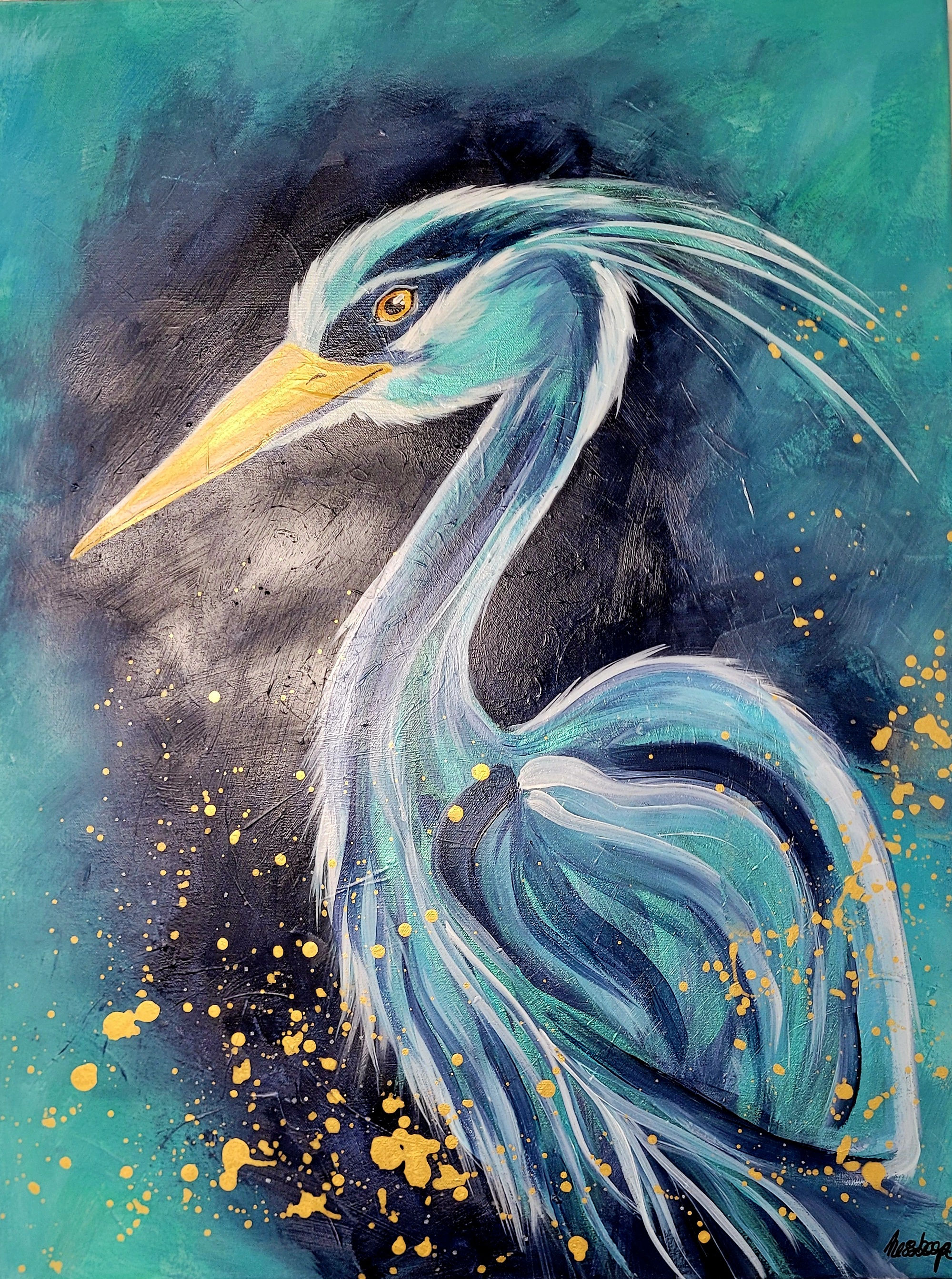 Sérénité Azur* Acrylique sur toile 80cm x 60cm