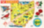 0220 - GREETINGS FROM OHIO (MAP) - ART