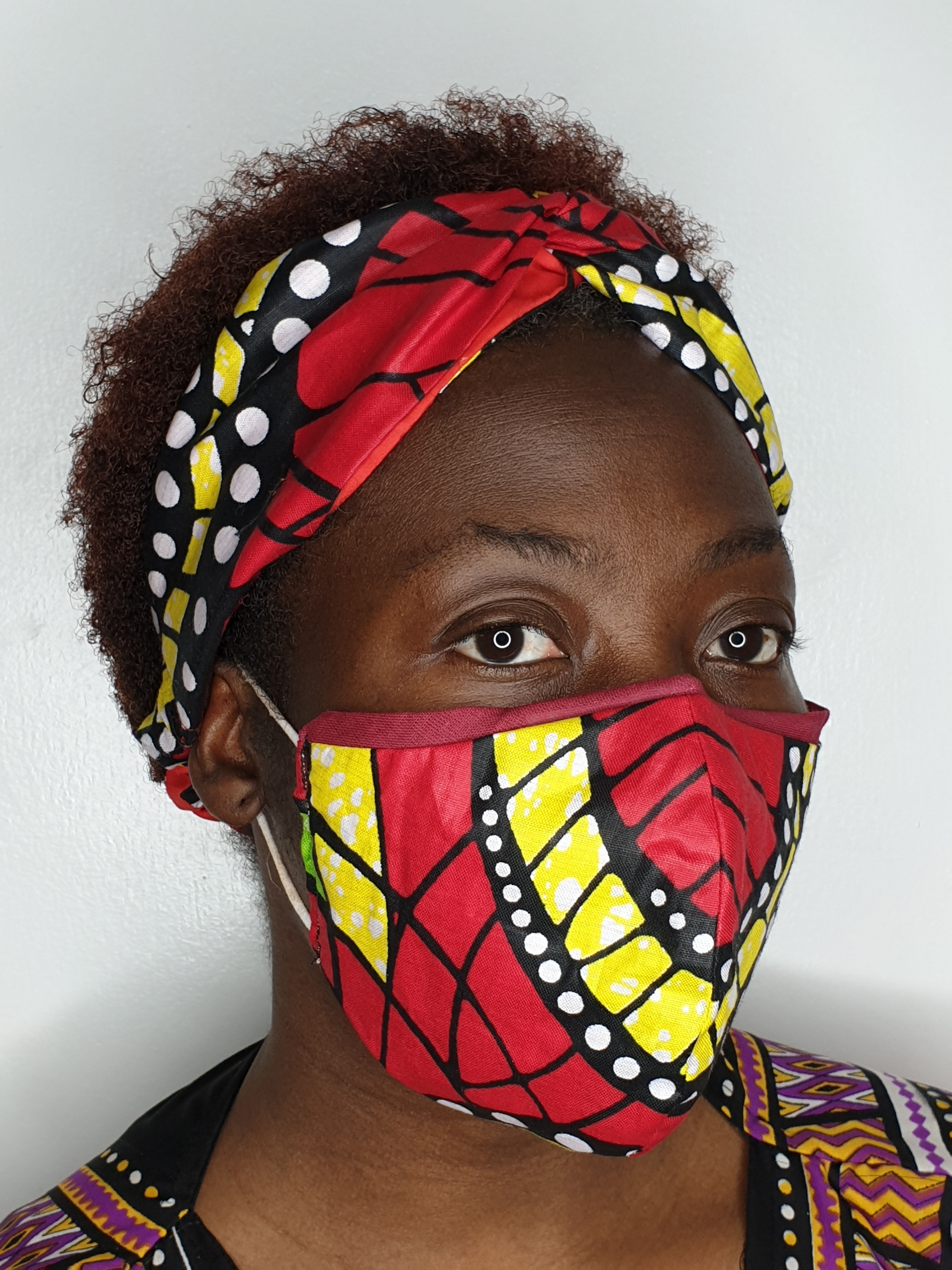 OLAIDE - Face Mask & Headband set