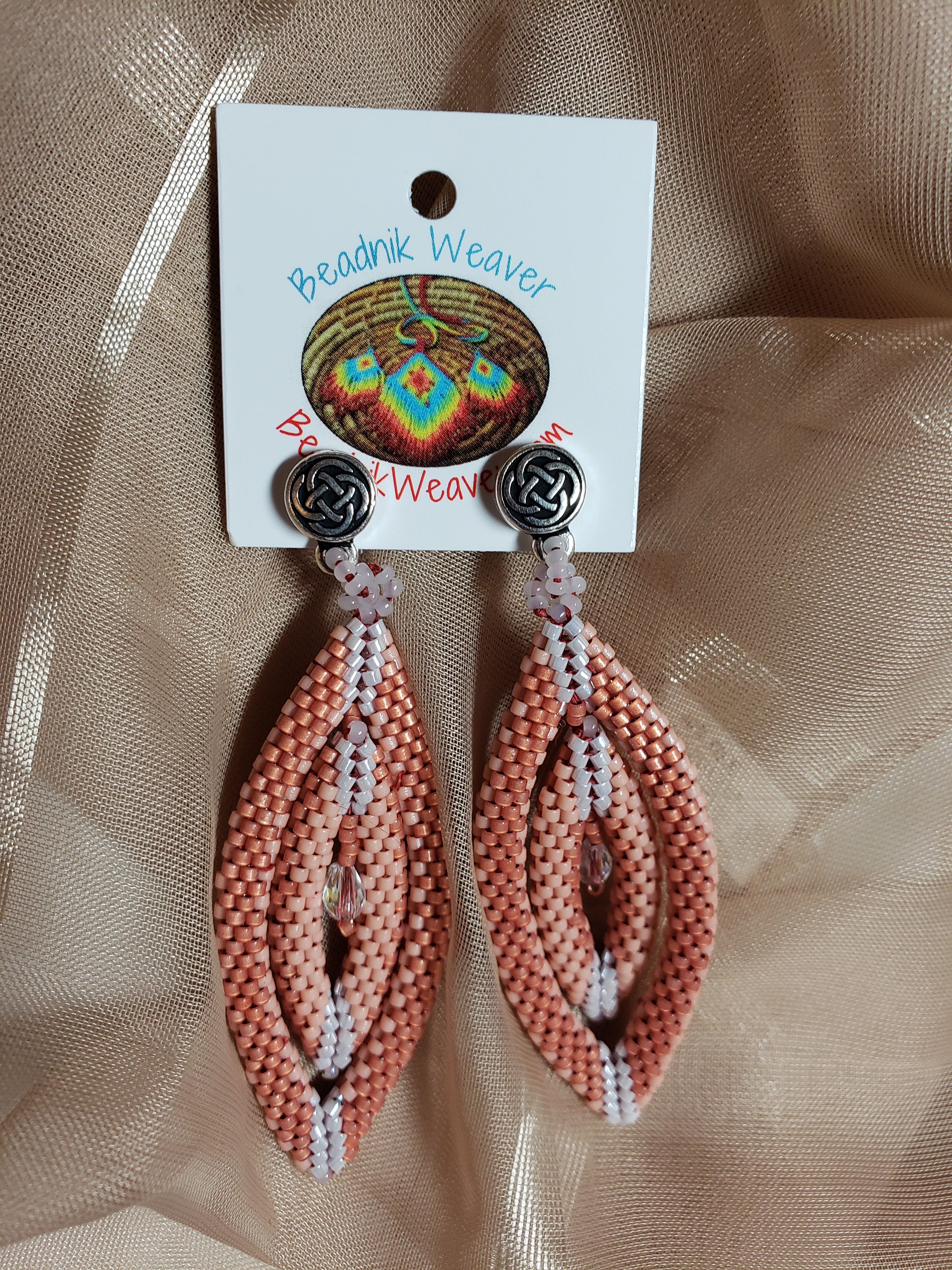 Earrings 3-D Double Oval Celtic Posts