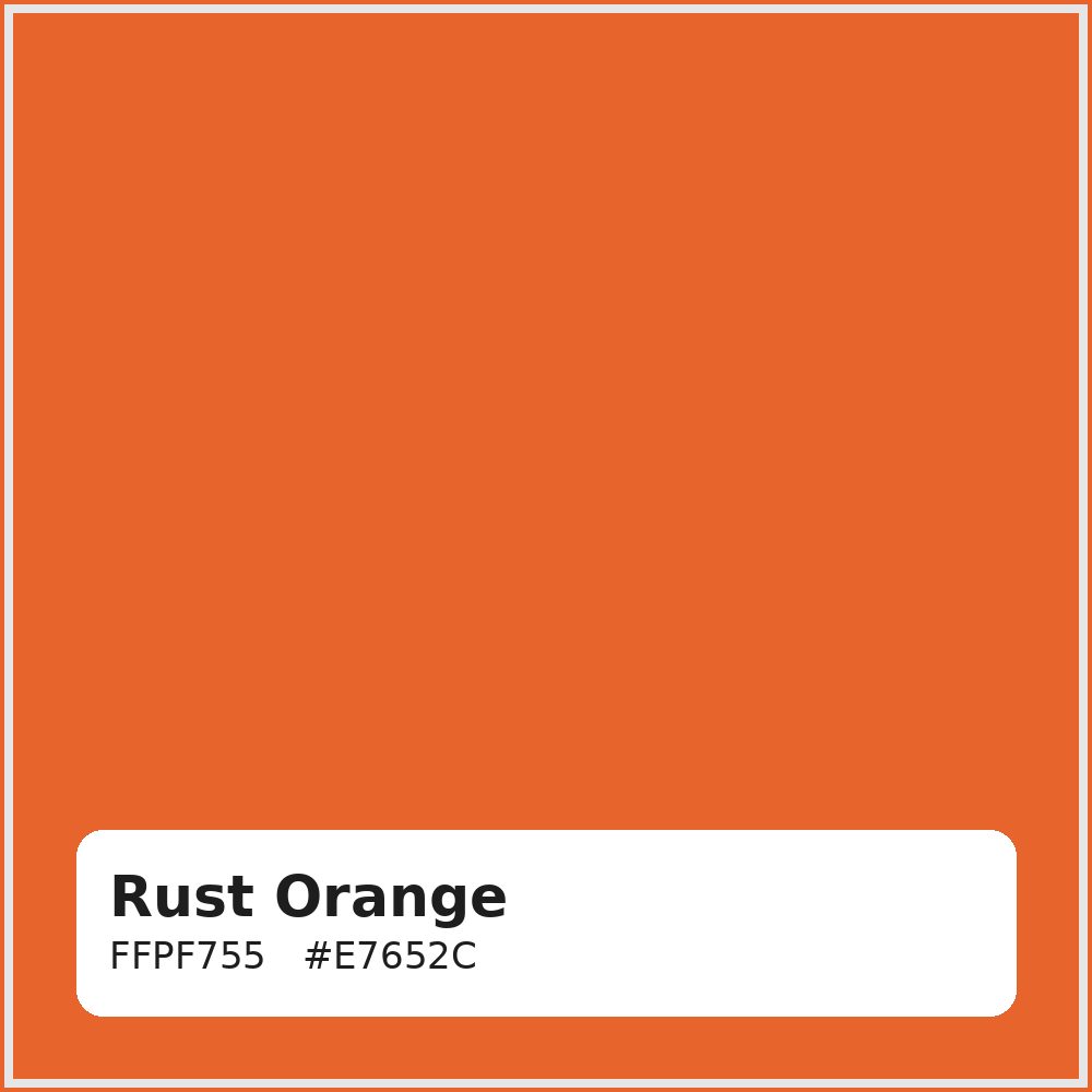 Rust Orange Embroidery Thread 5000m